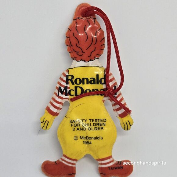 Vintage 1984 McDonald Happy Meal Ronald McDonald Ornament - Picture 2 of 3